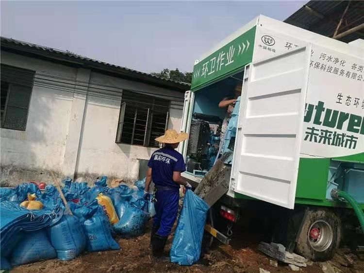 竟陵街道工业污泥压干处理